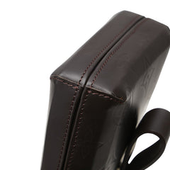 ルイ ヴィトン モノグラム グラセ レイ ポーチ M46550 ブラウン レザー メンズ LOUIS VUITTON 【中古】