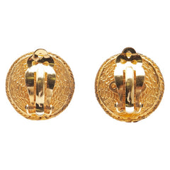 シャネル ヴィンテージ ラインストーン イヤリング ラウンド ゴールド メッキ フェイクパール レディース CHANEL 【中古】