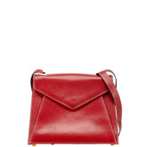 サルヴァトーレフェラガモ 斜め掛け ショルダーバッグ E212708 レッド レザー レディース Salvatore Ferragamo 【中古】