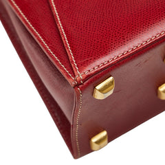 サルヴァトーレフェラガモ 斜め掛け ショルダーバッグ E212708 レッド レザー レディース Salvatore Ferragamo 【中古】