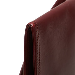 カルティエ マストライン クラッチバッグ ワインレッド ボルドー レザー レディース CARTIER 【中古】