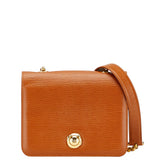 クロエ ロゴ ショルダーバッグ ブラウン レザー レディース Chloe 【中古】