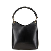 グッチ バンブー ハンドバッグ 001 2058 ブラック レザー レディース GUCCI 【中古】