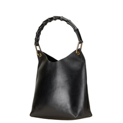 グッチ バンブー ハンドバッグ 001 2058 ブラック レザー レディース GUCCI 【中古】