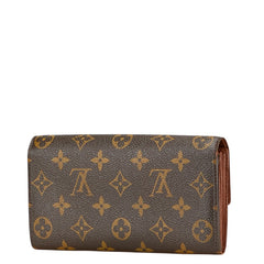 ルイ ヴィトン モノグラム ポシェット ポルト モネ クレディ 長財布 M61726 ブラウン PVC レディース LOUIS VUITTON 【中古】