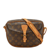 ルイ ヴィトン モノグラム ジュヌフィーユMM 斜め掛け ショルダーバッグ M51226 ブラウン PVC レザー レディース LOUIS VUITTON 【中古】