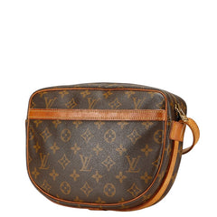 ルイ ヴィトン モノグラム ジュヌフィーユMM 斜め掛け ショルダーバッグ M51226 ブラウン PVC レザー レディース LOUIS VUITTON 【中古】