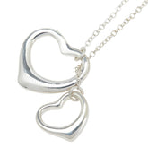 ティファニー ダブルオープンハート ネックレス SV925 シルバー レディース TIFFANY&Co. 【中古】