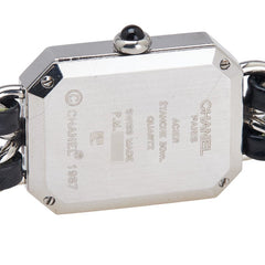 シャネル プルミエール 腕時計 サイズ:M H0451 クオーツ ブラック文字盤 ステンレススチール メタル レザー レディース CHANEL 【中古】