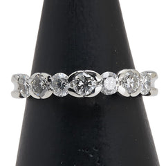 Pt900 プラチナ ダイヤ0.85ct リング 指輪 レディース 9号 【中古】