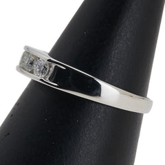 Pt900 プラチナ ダイヤ0.51ct 一文字 リング 指輪 レディース 13号 【中古】