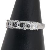 Pt900 プラチナ ダイヤ1.00ct 一文字 リング 指輪 レディース 16号 【中古】