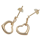 K18YG イエローゴールド ハート モチーフ ピアス レディース 【中古】