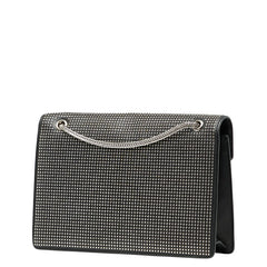 サンローラン ベティ スタッズ チェーン ショルダーバッグ 315680 ブラック シルバー レザー レディース SAINT LAURENT 中古