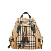 バーバリー ノバチェック リュック バッグパック ベージュ ブラック ナイロン レディース BURBERRY 【中古】