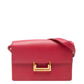サンローラン クラシック ルル 斜め掛け ショルダーバッグ ピンク レザー レディース SAINT LAURENT 【中古】