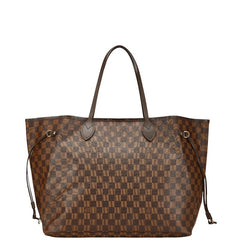 ルイ ヴィトン ダミエ ネヴァーフルGM トートバッグ N51106 ブラウン PVC レザー レディース LOUIS VUITTON 【中古】