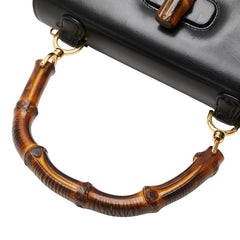 グッチ バンブー ハンドバッグ ショルダーバッグ 2WAY 000 1227 ブラック レザー レディース GUCCI 【中古】