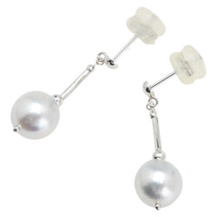 Pt900 プラチナ アコヤパール8.2~8.3mm ピアス レディース 【中古】