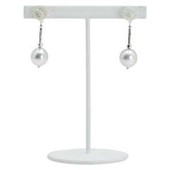 Pt900 プラチナ アコヤパール8.2~8.3mm ピアス レディース 【中古】