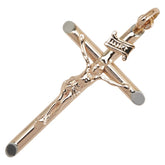 K18YG イエローゴールド ロザリオ キリスト クロス 十字架 モチーフ ペンダントトップ レディース 【中古】