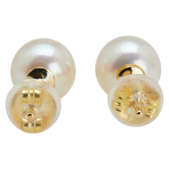 ゴールド K18YG イエローゴールド アコヤパール7mm ピアス レディース 【中古】