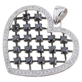 K18WG ホワイトゴールド ダイヤモンド1.20ct ハート モチーフ ペンダントトップ レディース 【中古】