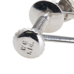 K14WG ホワイトゴールド ダイヤモンド 3P ダイヤ イヤリング レディース 【中古】