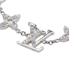 ノーブランド K18WG ホワイトゴールド ダイヤモンド0.70ct フラワー スター ブレスレット レディース no brand 【中古】