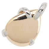 K18YG イエローゴールド Pt900 プラチナ コンビ ダイヤ0.35ct ペンダントトップ レディース 【中古】