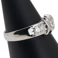 Pt900 プラチナ ダイヤ0.53ct リング 指輪 レディース 10.5号 【中古】