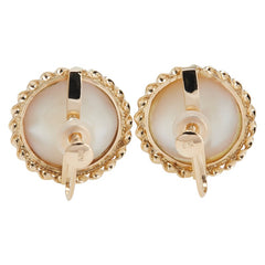 K18YG イエローゴールド マベパール約15mm イヤリング レディース 【中古】