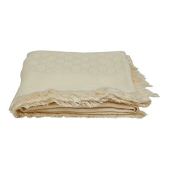 グッチ GG ストール マフラー ホワイト系 ウール レディース GUCCI 【中古】