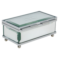 ヨンドシー ハッピーバースデー オルゴール ジュエリーケース シルバー ミラー仕上げ レディース 4℃ 【中古】