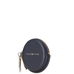 トミーヒルフィガー コインケース ネイビー レッド ホワイト レザー レディース TOMMY HILFIGER 【中古】