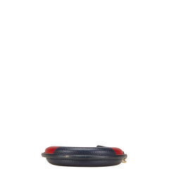 トミーヒルフィガー コインケース ネイビー レッド ホワイト レザー レディース TOMMY HILFIGER 【中古】