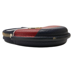 トミーヒルフィガー コインケース ネイビー レッド ホワイト レザー レディース TOMMY HILFIGER 【中古】