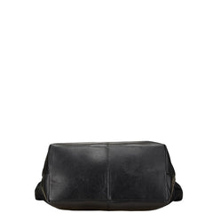 ルシアンペラフィネ ドクロ スカル トートバッグ ブラック コットン レザー レディース Lucien Pellat-Finet 【中古】