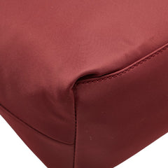 ケイトスペード ロゴ トートバッグ ワインレッド ナイロン レザー レディース Kate Spade 【中古】