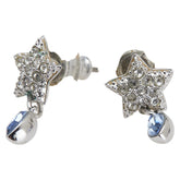 スワロフスキー スター 星 モチーフ 色石 ピアス シルバー ラインストーン サージカルステンレス レディース SWAROVSKI 【中古】