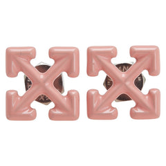 オフホワイト ミニ アロー スタッドピアス ピンク エナメル メンズ OFF-WHITE 中古