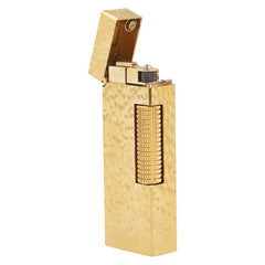 ダンヒル ガスライター 喫煙具 ローラー式 着火確認済み ゴールド メッキ メンズ Dunhill 【中古】