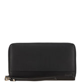 ブガッティ 長財布 ラウンドファスナー ブラック レザー メンズ 【中古】