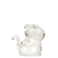 バカラ ミニマルズ キャット オブジェ 置物 クリア ガラス レディース Baccarat 【中古】