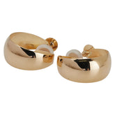 K18YG イエローゴールド フープイヤリング レディース 【中古】