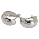 Pt900 プラチナ フープピアス レディース 【中古】