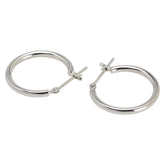 Pt900 プラチナ フープピアス レディース 【中古】