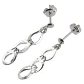 Pt900 プラチナ スイング スタッドピアス レディース 【中古】