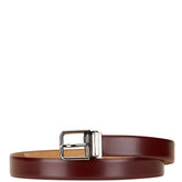 ドルチェアンドガッバーナ ベルト ブラウン シルバー レザー メタル レディース DOLCE&GABBANA 【中古】