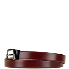 ドルチェアンドガッバーナ ベルト ブラウン シルバー レザー メタル レディース DOLCE&GABBANA 【中古】